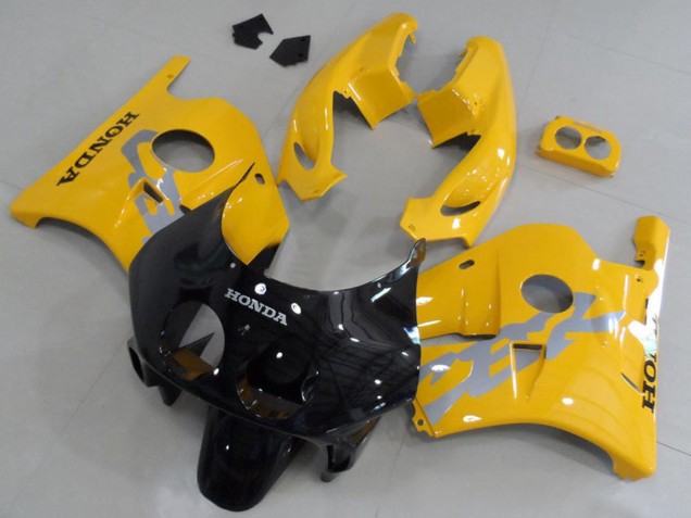 1990-1998 Honda CBR250RR MC22 Motorcycle Fairing Kits - Yellow Glossy Black Canada