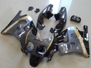 1990-1998 Honda CBR250RR MC22 Motorcycle Fairings - Grey Gold Glossy Black Canada