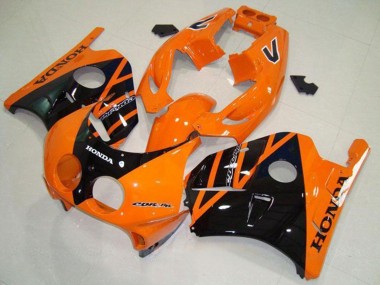 1990-1998 Honda CBR250RR MC22 Motorcycle Fairings - Orange Glossy Black Canada