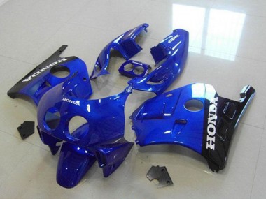 1990-1998 Honda CBR250RR MC22 Motorcycle Fairings - Blue Glossy Black White Decals Canada