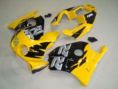 1990-1998 Honda CBR250RR MC22 Motorcycle Fairing - Yellow Glossy Black Canada