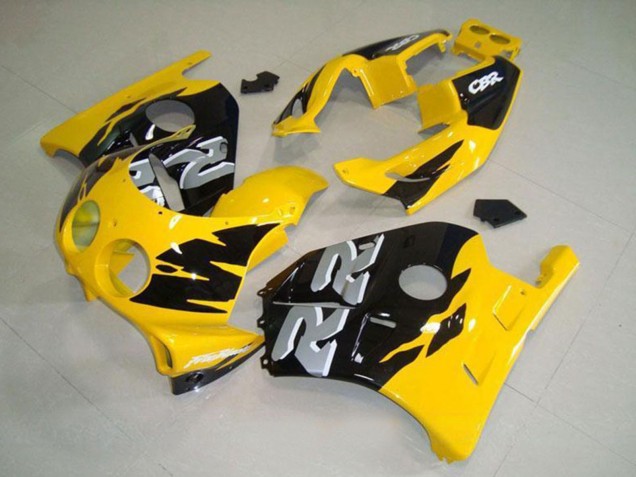 1990-1998 Honda CBR250RR MC22 Motorcycle Fairing - Yellow Glossy Black Canada