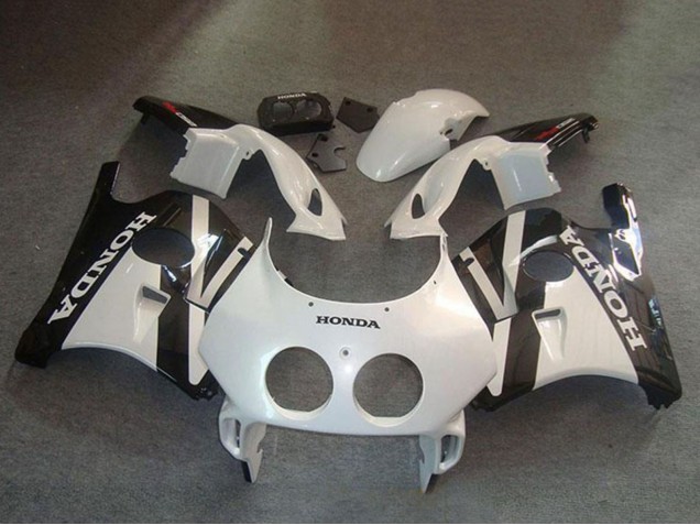 1990-1998 Honda CBR250RR MC22 Motorcycle Fairing Kits - White Glossy Black Canada