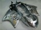 1996-2007 Honda CBR1100XX Blackbird Motorcycle Fairing - Silver Black Flame Canada