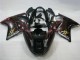 1996-2007 Honda CBR1100XX Blackbird Abs Motorcycle Fairings - Glossy Black Red Flame Canada