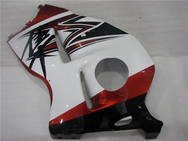 1996-2007 Suzuki GSXR 1300 Hayabusa Motorcycle Fairings - White Orange Black Canada