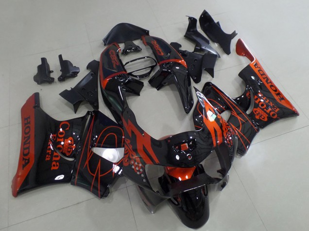 1998-1999 Honda CBR900RR 919 Motorcycle Fairings - Glossy Black Red Corona Canada