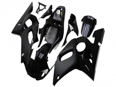 1998-2002 Yamaha YZF R6 Motorcycle Fairings - Glossy Black Matte Black Canada