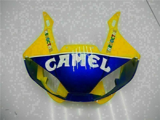 1998-2002 Yamaha YZF R6 Motorcycle Fairings - Yellow Blue White Camel Motul Canada