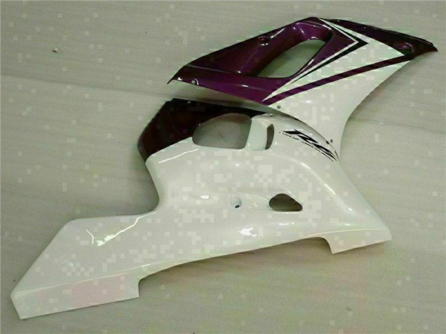 1998-2002 Yamaha YZF R6 Motorcycle Fairings - White Purple Canada