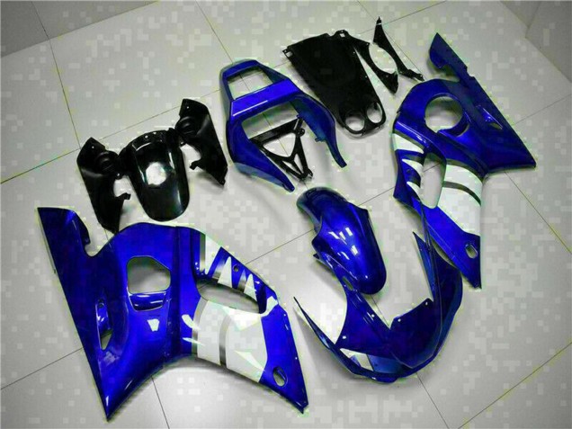 1998-2002 Yamaha YZF R6 Motorcycle Fairings - Blue White Canada