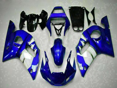 1998-2002 Yamaha YZF R6 Motorcycle Fairings - Blue White Canada