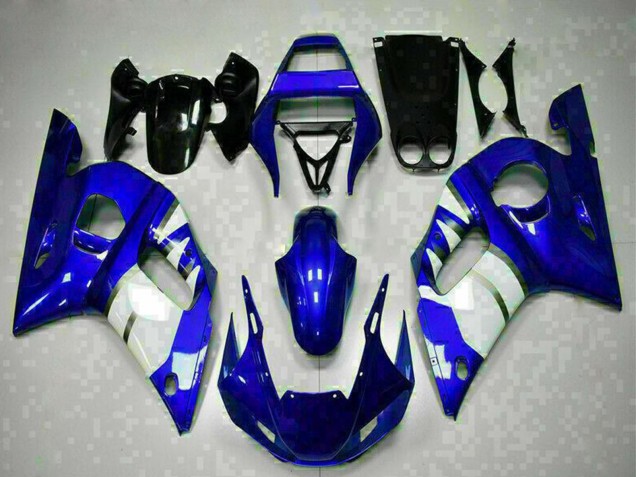 1998-2002 Yamaha YZF R6 Motorcycle Fairings - Blue White Canada