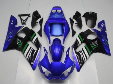1998-2002 Yamaha YZF R6 Motorcycle Fairings - Blue White Green Black Monster Canada