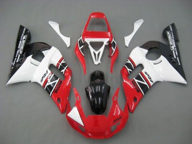 1998-2002 Yamaha YZF R6 Motorcycle Fairings - White Red Glossy Black Canada