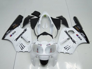 2000-2001 Kawasaki ZX12R Motorcycle Fairings - White Black Elf Monster Canada