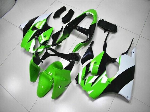 2000-2002 Kawasaki ZX6R Motorcycle Fairing Kits - Green White Black Canada