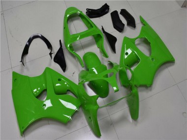 2000-2002 Kawasaki ZX6R Motorcycle Fairings - Green Black Canada