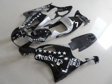 2000-2006 Honda VTR1000 Motorcycle Fairings - Glossy Black White SevenStars Canada