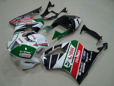 2000-2006 Honda VTR1000 Bike Fairing - White Red Green Glossy Black Castrol Canada