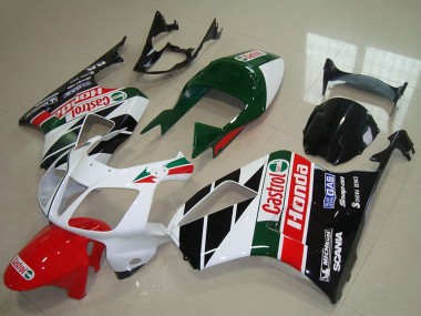 2000-2006 Honda VTR1000 Motorcycle Fairing Kits - White Red Green Glossy Black Castrol Canada