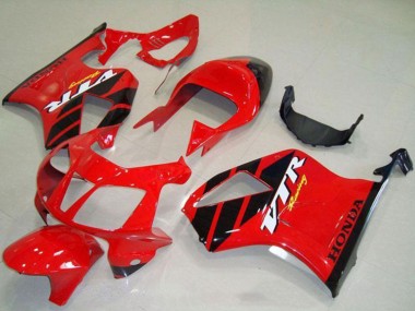 2000-2006 Honda VTR1000 Motorcycle Fairings - Red Black Stripe Canada