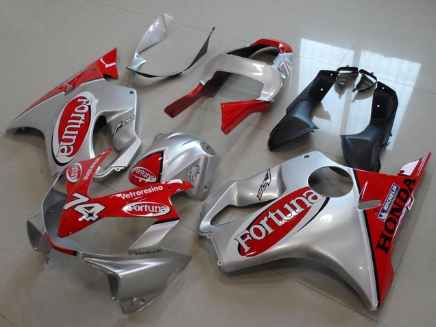 2001-2003 Honda CBR600 F4i Motorcycle Fairings - Silver Red Fortuna Canada