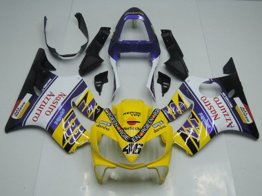 2001-2003 Honda CBR600 F4i Motorcycle Fairings - Yellow White Blue Black Red Nastro Azzurro Canada