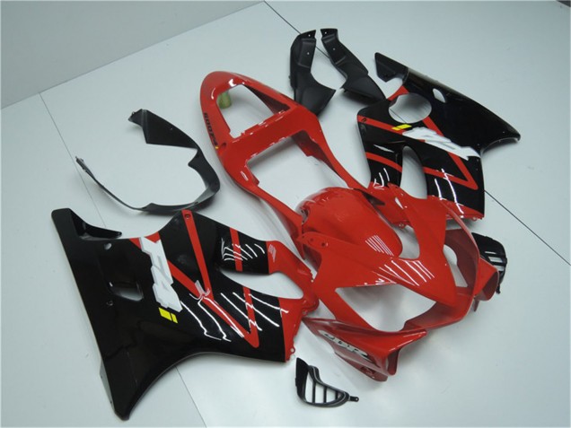 2001-2003 Honda CBR600 F4i Bike Fairings - Red Glossy Black Canada