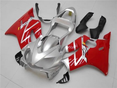 2001-2003 Honda CBR600 F4i Motorcycle Fairings Kits - Silver Red Canada