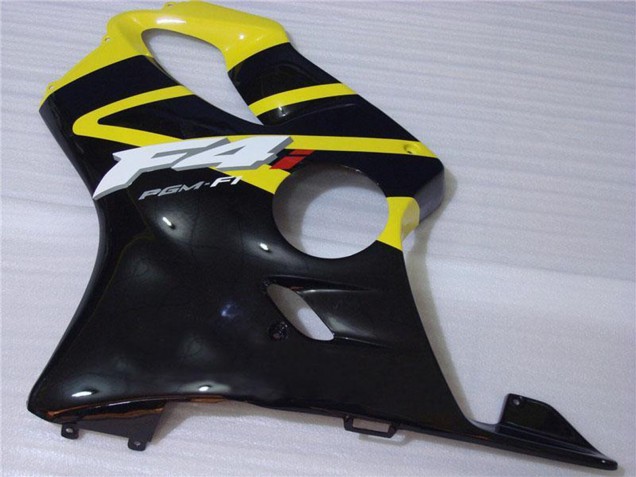 2001-2003 Honda CBR600 F4i Motorcycle Fairing - Yellow Glossy Black Canada