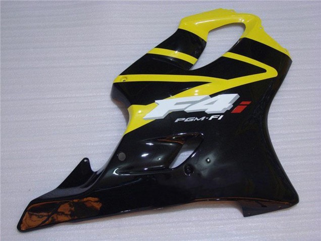 2001-2003 Honda CBR600 F4i Motorcycle Fairing - Yellow Glossy Black Canada