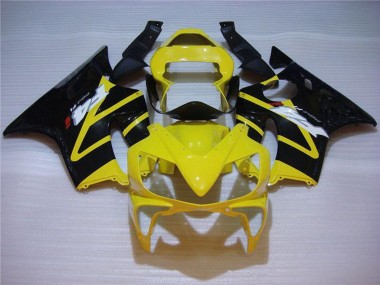 2001-2003 Honda CBR600 F4i Motorcycle Fairing - Yellow Glossy Black Canada