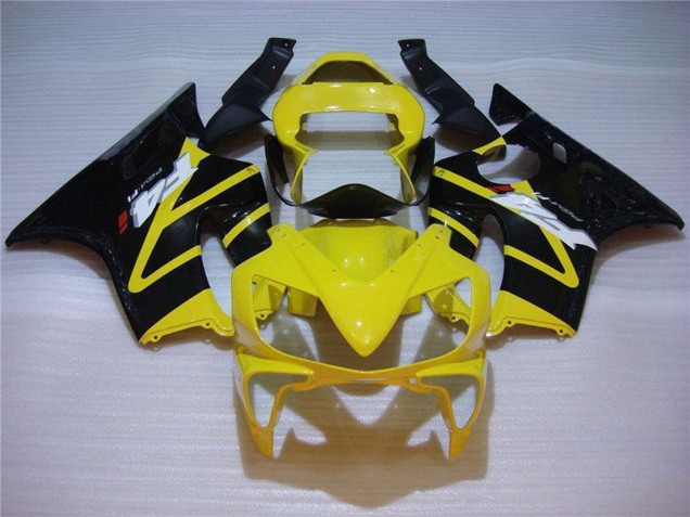 2001-2003 Honda CBR600 F4i Motorcycle Fairing - Yellow Glossy Black Canada