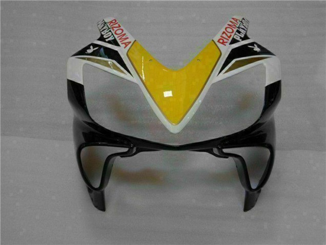 2001-2003 Honda CBR600 F4i Motorcycle Fairings - White Yellow Glossy Black Playboy Canada