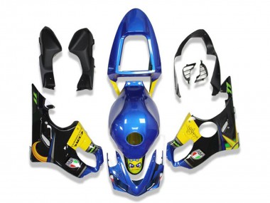 2001-2003 Honda CBR600 F4i Motorcycle Fairings - Blue Yellow Glossy Black Shark Canada