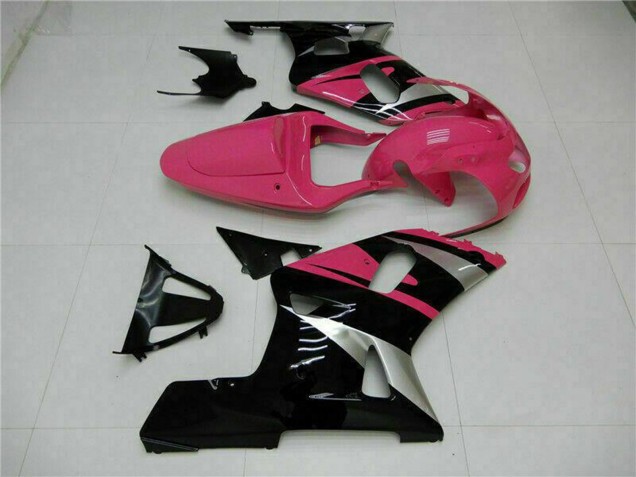 2001-2003 Suzuki GSXR 600/750 Motorcycle Fairings - Pink Silver Glossy Black Canada
