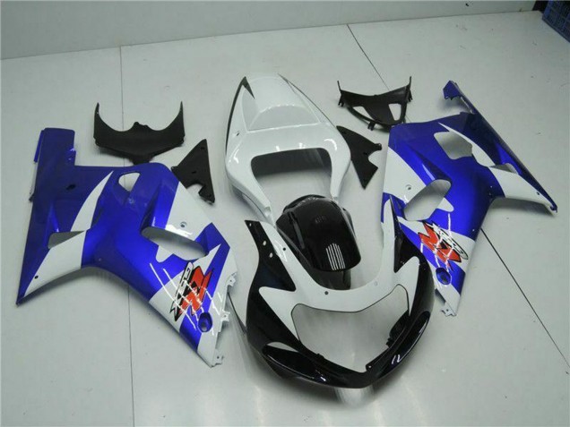 2001-2003 Suzuki GSXR 600/750 Motorcycle Fairings - White Blue Black Canada