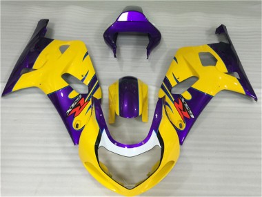 2001-2003 Suzuki GSXR 600/750 Motorcycle Fairings - Yellow Purple Canada