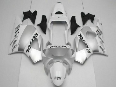 2002-2003 Honda CBR900RR 954RR Motorcycle Fairings - White Silver Black Repsol Canada