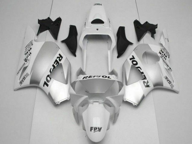 2002-2003 Honda CBR900RR 954RR Motorcycle Fairings - White Silver Black Repsol Canada