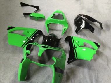 2002-2003 Kawasaki ZX9R Motorcycle Fairings - Green Glossy Black Canada