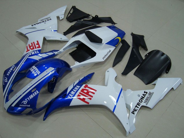 2002-2003 Yamaha YZF R1 Motorcycle Fairings - White Blue Red Fiat Canada