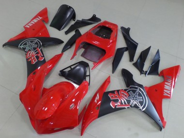 2002-2003 Yamaha YZF R1 Motorcycle Fairings - Red Matte Black Canada