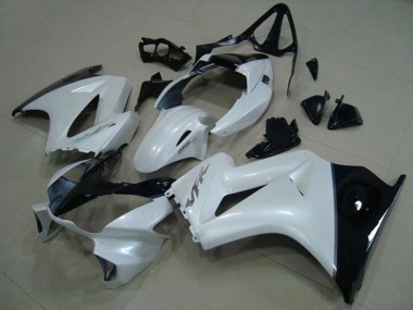 2002-2013 Honda VFR 800 Motorcycle Fairings - White Glossy Black Silver Decal Canada