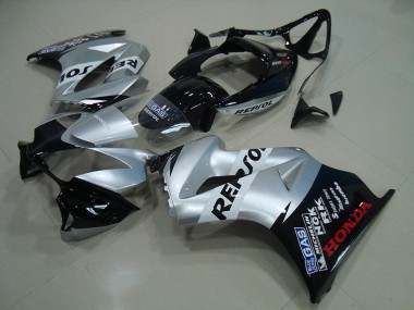 2002-2013 Honda VFR 800 Motorcycle Fairing - Silver Glossy Black Repsol Canada