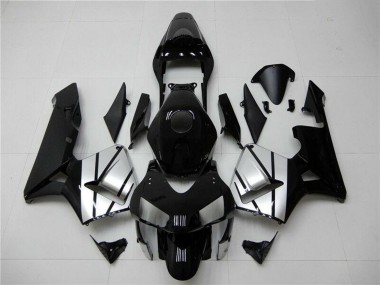 2003-2004 Honda CBR600RR Motorcycle Fairings - Silver Glossy Black Stripe Canada