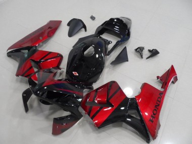 2003-2004 Honda CBR600RR Motorcycle Fairing - Red Glossy Black Stripe Canada