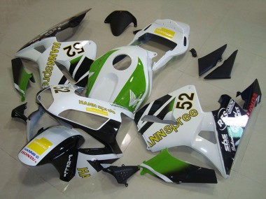 2003-2004 Honda CBR600RR Motorcycle Fairings - White Green Yellow Glossy Black Hannspree 52 Canada