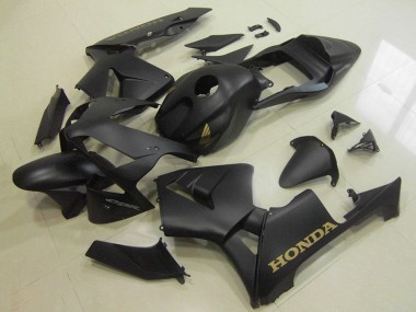 2003-2004 Honda CBR600RR Motorcycle Fairings - Matte Black Gold Decal Canada